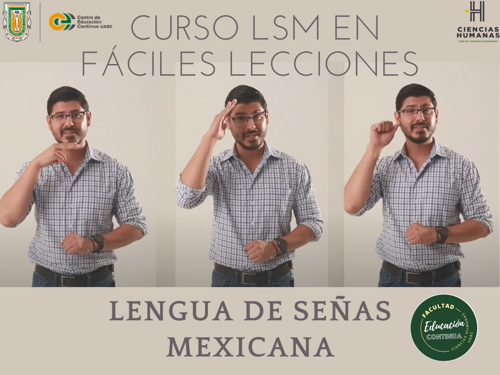 CURSO LSM EN FÁCILES LECCIONES (LENGUA DE SEÑAS MEXICANA) 2026-1